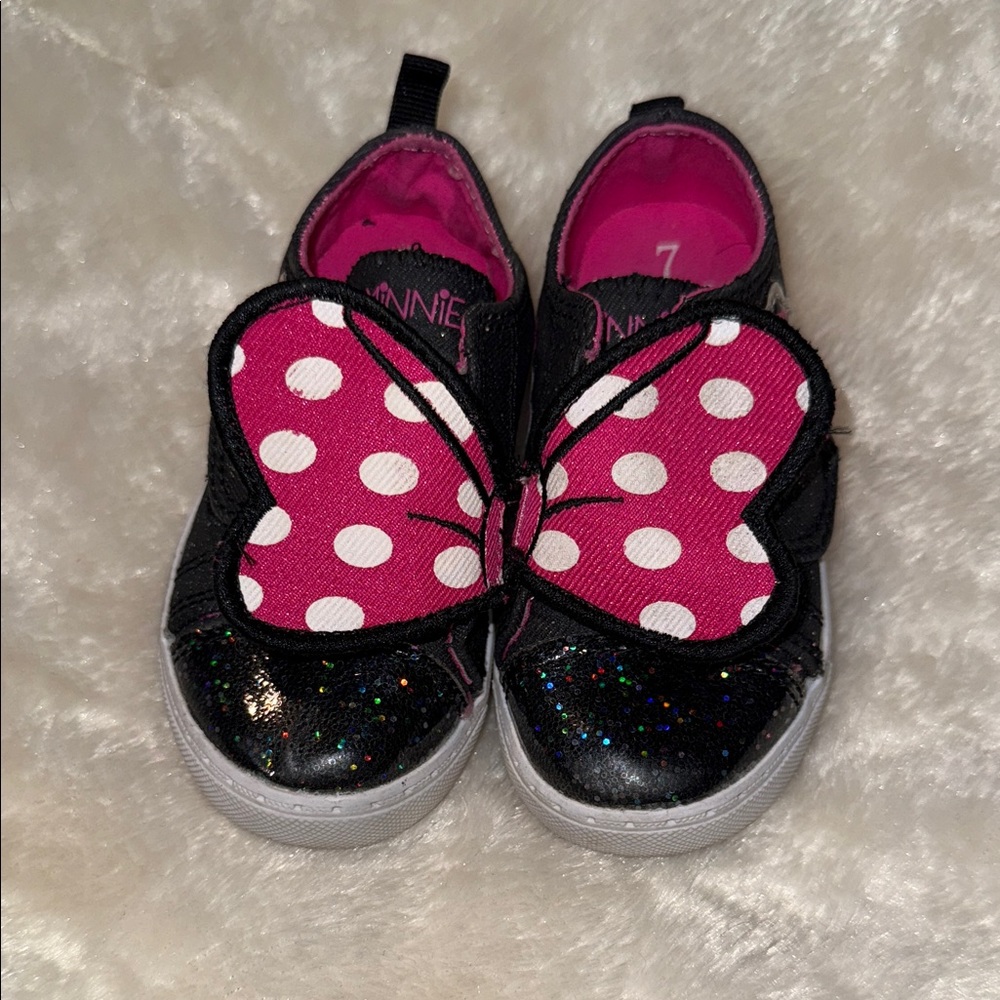 Disney Black and Pink Polka Dot‎ Sneakers